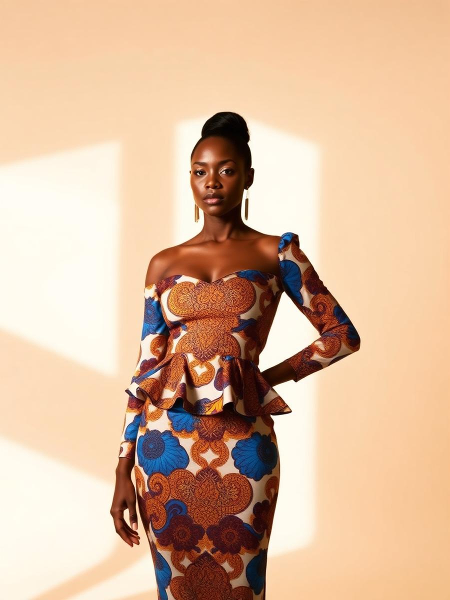 Amaka Peplum Two-Piece