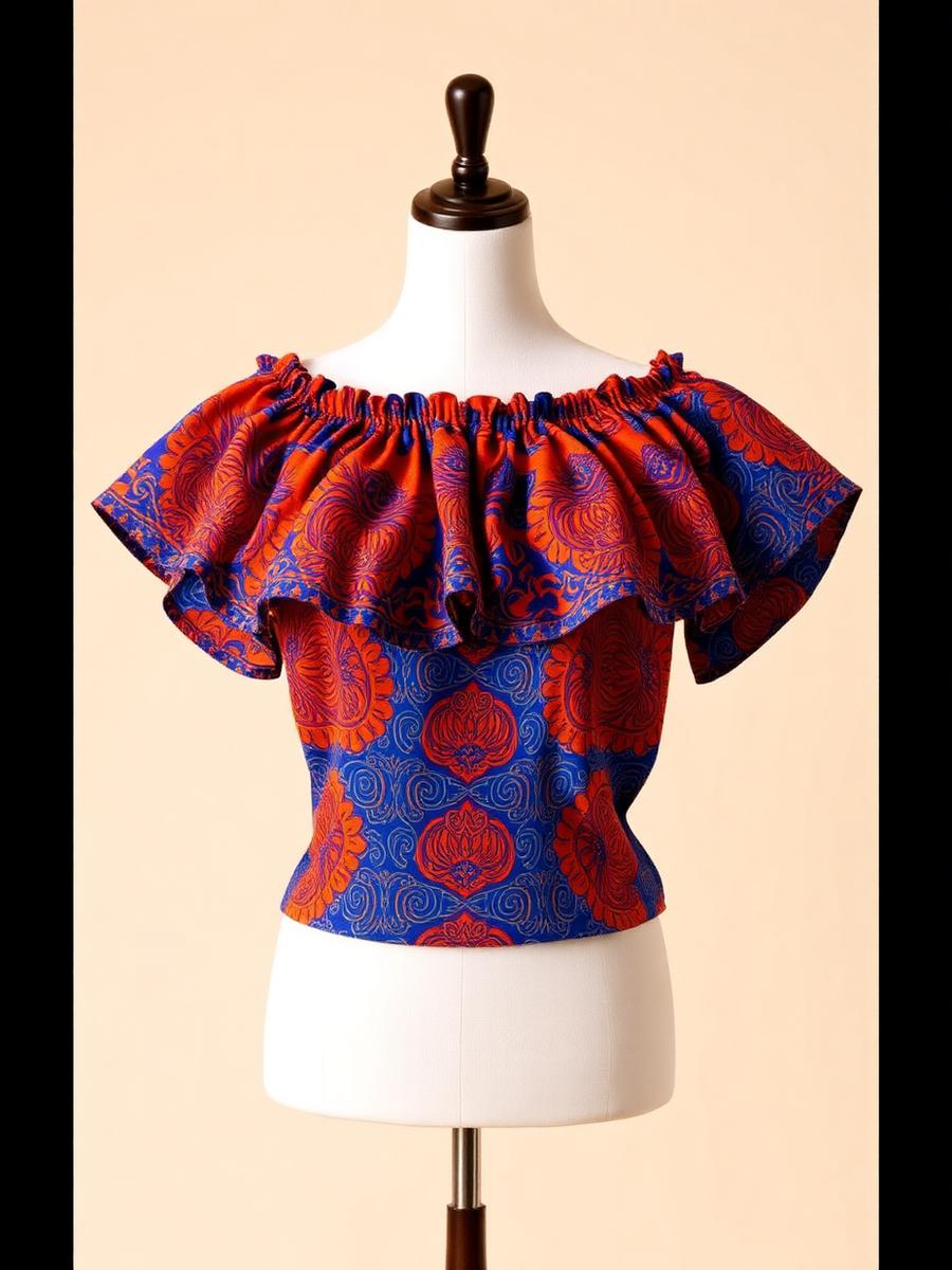 Ada Off-Shoulder Ankara Top